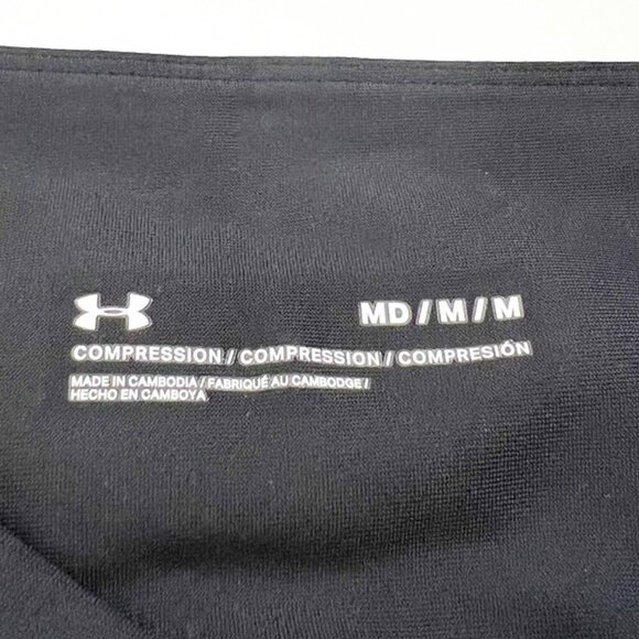 NWT Under Armour Bike Shorts Women's Medium Black High Rise Compression - Picture 6 of 15